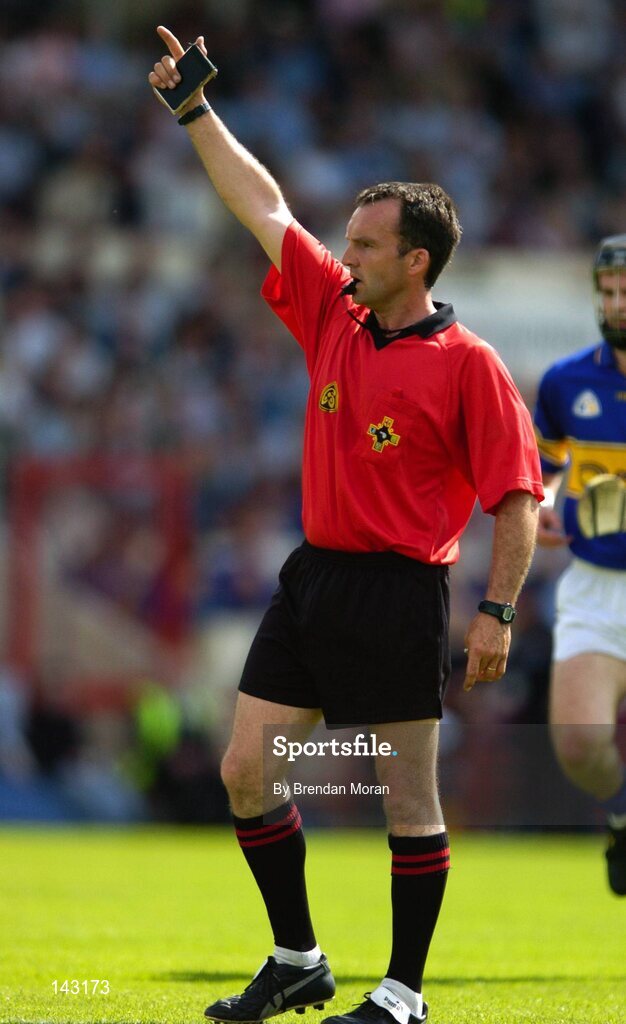 6 June 2004; Diarmuid Kirwan, Referee. Guinness Munster Senior Hurling Championship semi-final, Tipperary v Waterford, Pairc Ui Chaoimh, Cork. Picture credit; Brendan Moran / SPORTSFILE