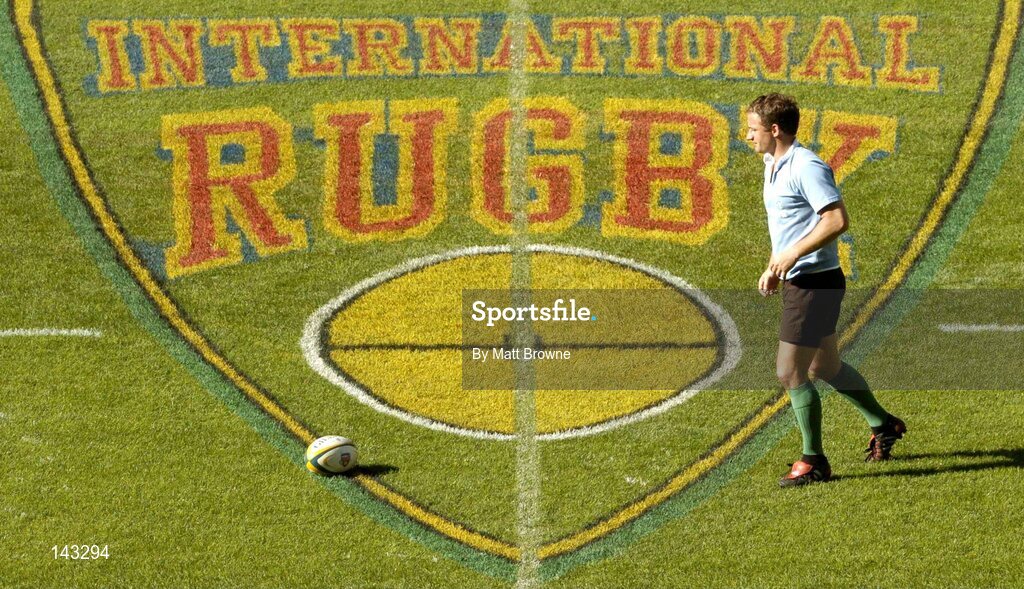 18 June 2004; David Humphreys in action during Irish rugby squad training. Newlans Rugby Stadium, Cape Town, South Africa. Picture credit; Matt Browne / SPORTSFILE