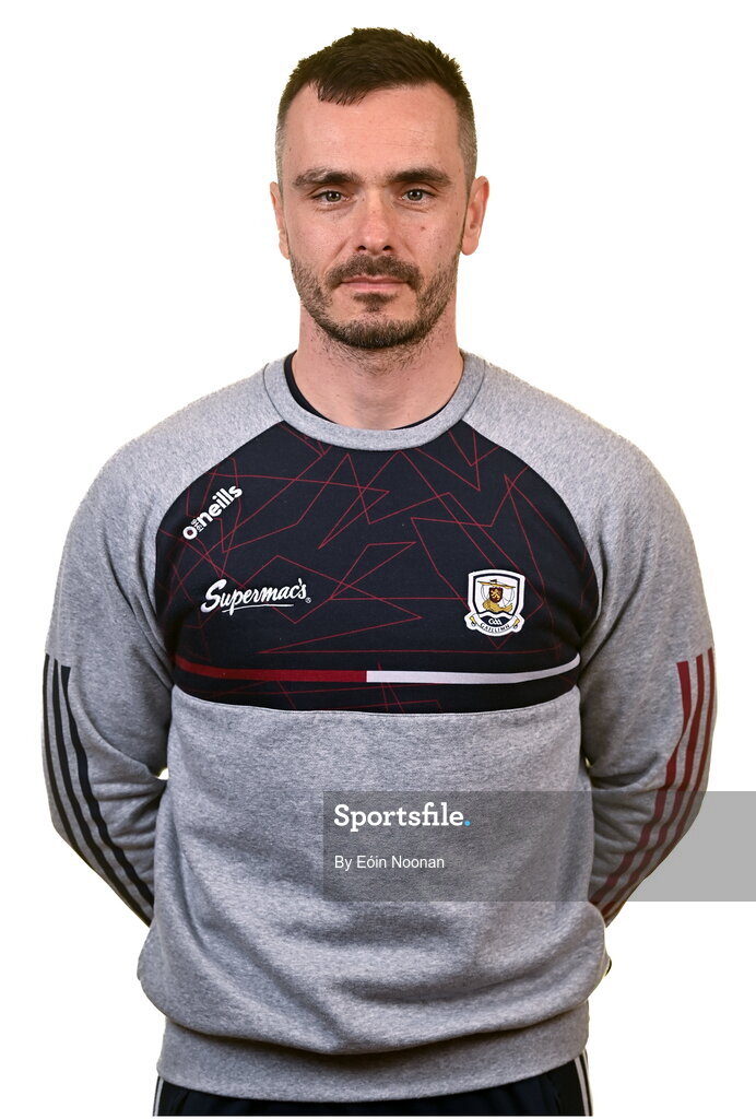28 March 2023; Head of strength and conditioning Lukasz Kirszenstein poses for a portrait during a Galway hurling squad portrait session at Galway GAA Training Centre, Loughgeorge in Galway. Photo by Eóin Noonan/Sportsfile