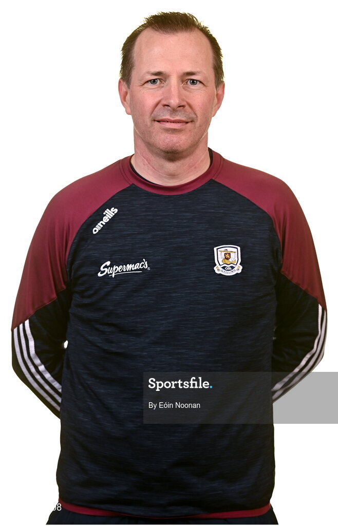 28 March 2023; Selector Kevin Lally poses for a portrait during a Galway hurling squad portrait session at Galway GAA Training Centre, Loughgeorge in Galway. Photo by Eóin Noonan/Sportsfile