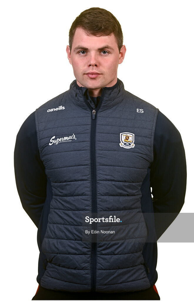 28 March 2023; Strength and conditioning coach Eanna Shalvey poses for a portrait during a Galway hurling squad portrait session at Galway GAA Training Centre, Loughgeorge in Galway. Photo by Eóin Noonan/Sportsfile