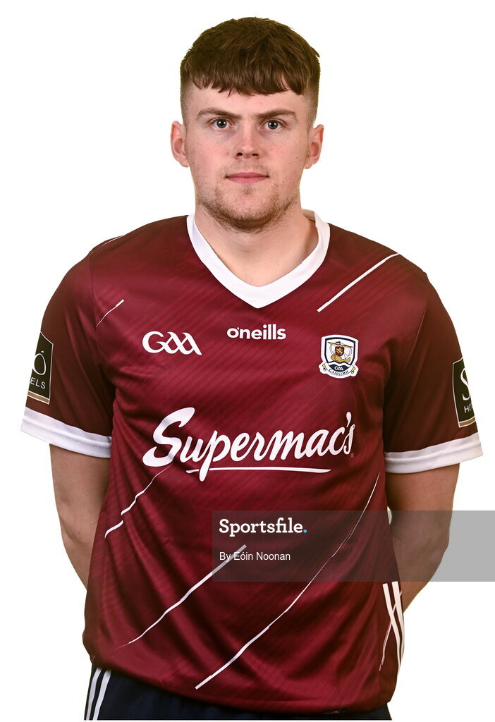 28 March 2023; Martin McManus poses for a portrait during a Galway hurling squad portrait session at Galway GAA Training Centre, Loughgeorge in Galway. Photo by Eóin Noonan/Sportsfile