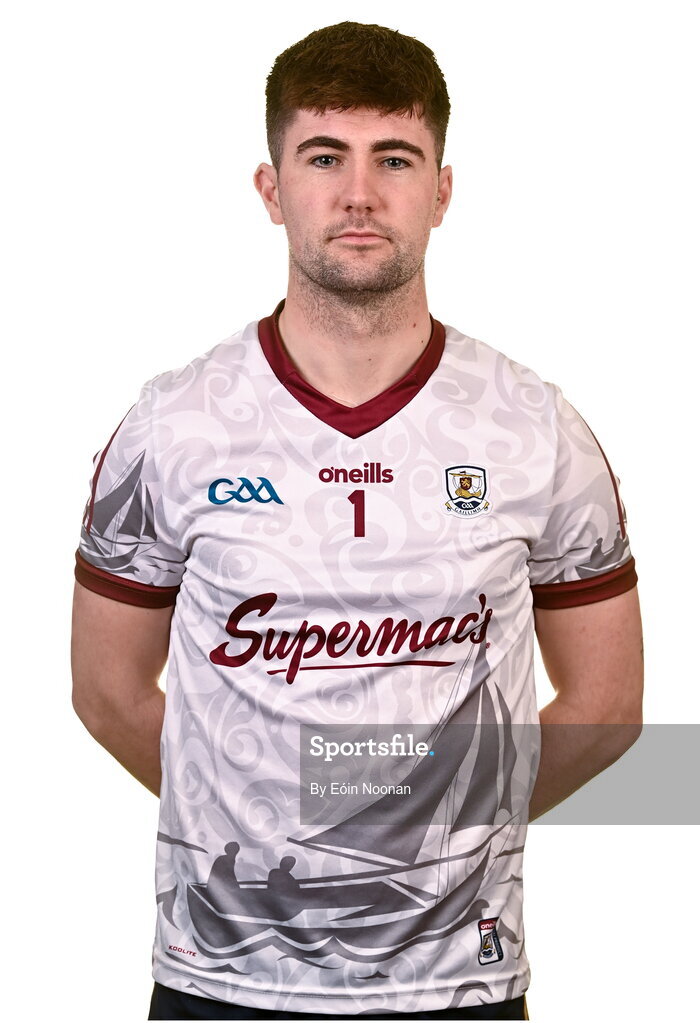 28 March 2023; Darach Fahy poses for a portrait during a Galway hurling squad portrait session at Galway GAA Training Centre, Loughgeorge in Galway. Photo by Eóin Noonan/Sportsfile