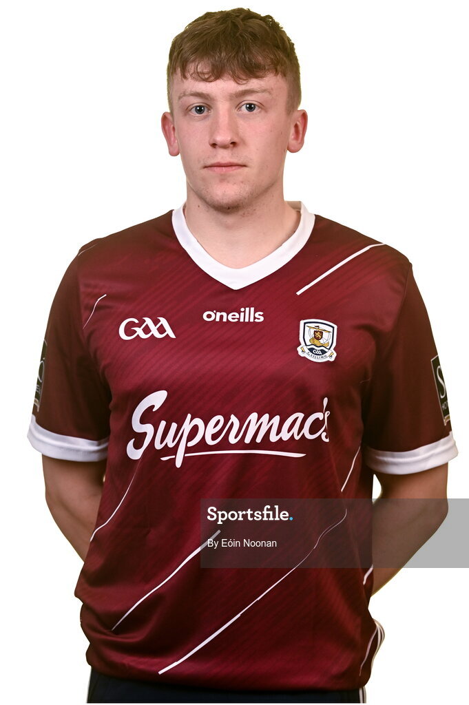 28 March 2023; Ian McGlynn poses for a portrait during a Galway hurling squad portrait session at Galway GAA Training Centre, Loughgeorge in Galway. Photo by Eóin Noonan/Sportsfile