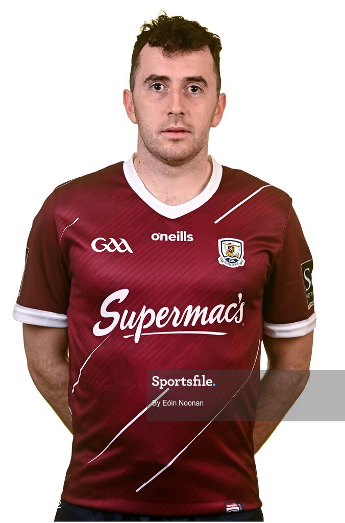 28 March 2023; Brian Concannon poses for a portrait during a Galway hurling squad portrait session at Galway GAA Training Centre, Loughgeorge in Galway. Photo by Eóin Noonan/Sportsfile