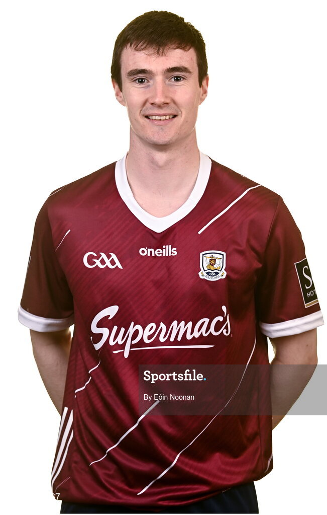 28 March 2023; Dónal O'Shea poses for a portrait during a Galway hurling squad portrait session at Galway GAA Training Centre, Loughgeorge in Galway. Photo by Eóin Noonan/Sportsfile