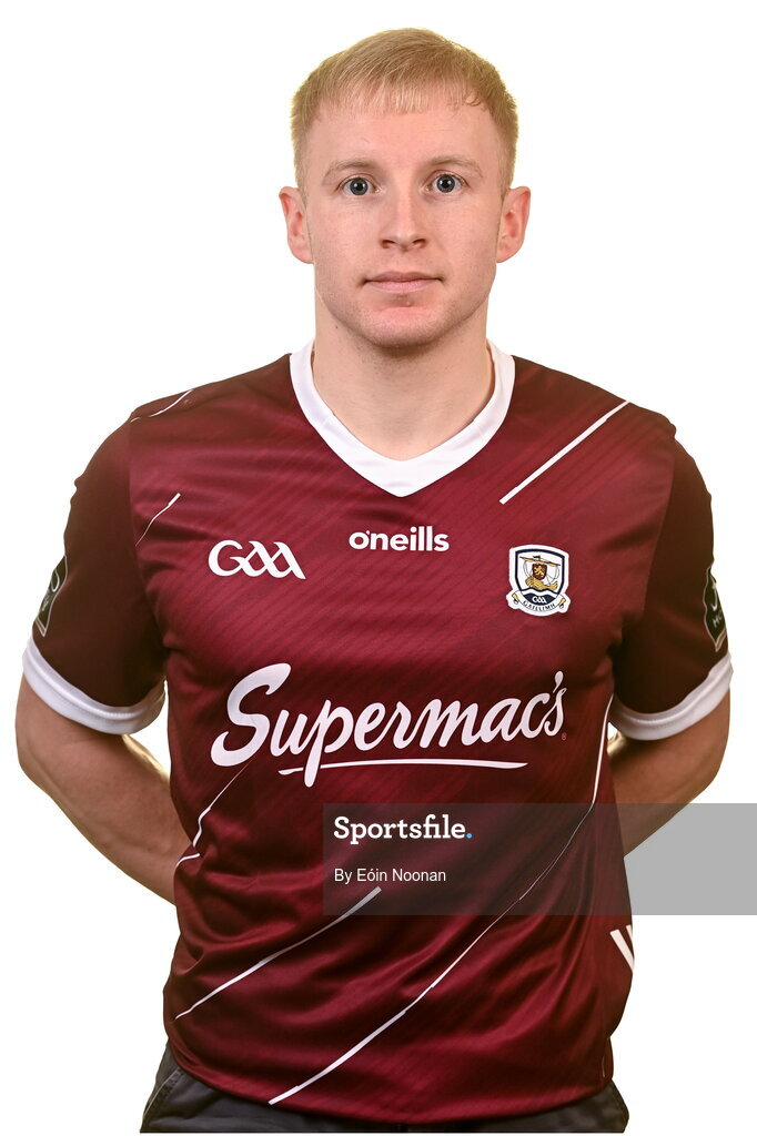 28 March 2023; Jarlath Mannion poses for a portrait during a Galway hurling squad portrait session at Galway GAA Training Centre, Loughgeorge in Galway. Photo by Eóin Noonan/Sportsfile