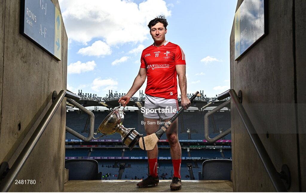 13 April 2023; Feidhelm Joyce of Louth in attendance at the launch of the Joe McDonagh, Christy Ring, Nickey Rackard & Lory Meagher Cup Competitions at Croke Park in Dublin.  Photo by Sam Barnes/Sportsfile