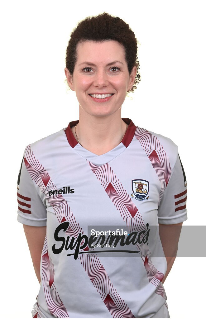 13 April 2023; Team nutritionist Sinead Bradbury during a Galway football squad portrait session at Milltown GAA in Galway. Photo by Seb Daly/Sportsfile