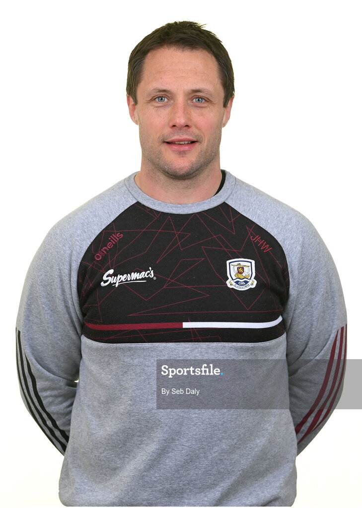 13 April 2023; Head of strength and conditioning Jonathan Harris Wright during a Galway football squad portrait session at Milltown GAA in Galway. Photo by Seb Daly/Sportsfile