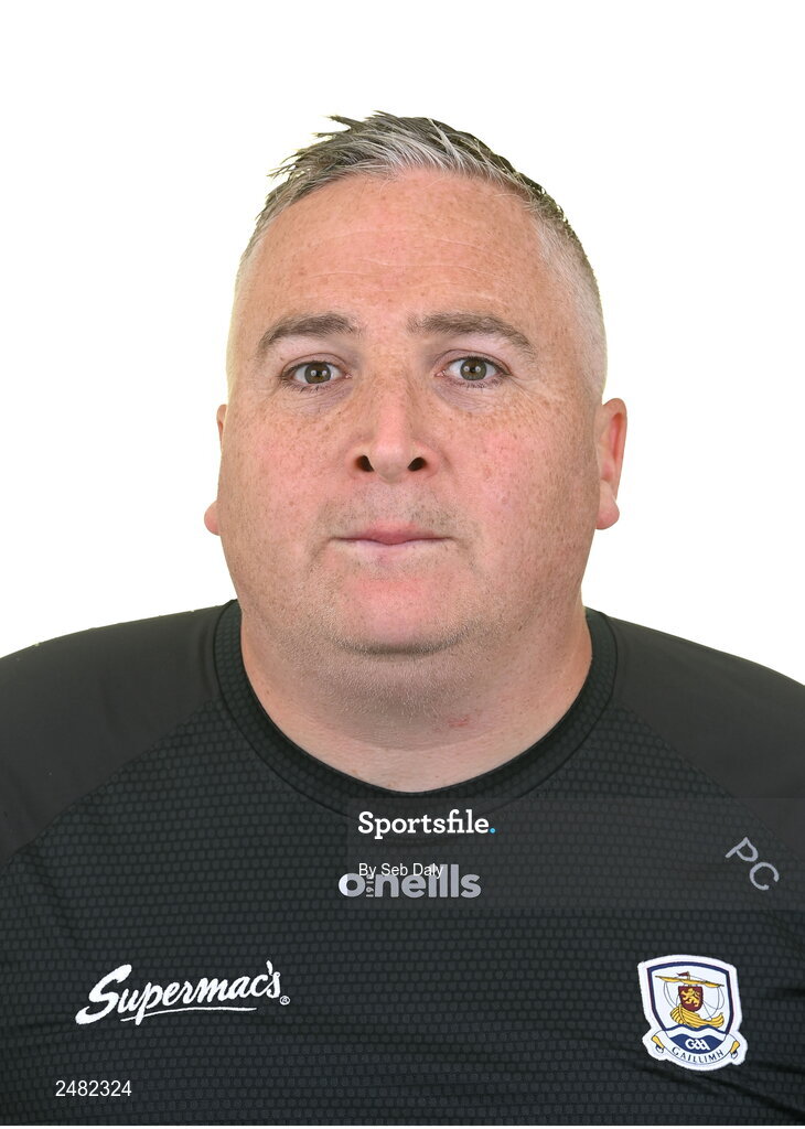13 April 2023; Kitman Padraig Carr during a Galway football squad portrait session at Milltown GAA in Galway. Photo by Seb Daly/Sportsfile
