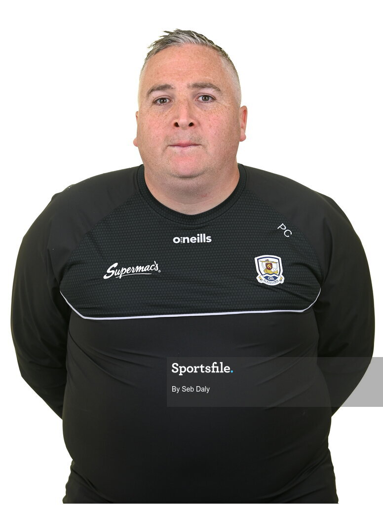 13 April 2023; Kitman Padraig Carr during a Galway football squad portrait session at Milltown GAA in Galway. Photo by Seb Daly/Sportsfile
