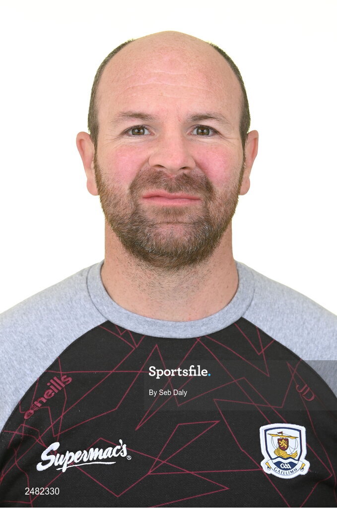 13 April 2023; Selector John Divilly during a Galway football squad portrait session at Milltown GAA in Galway. Photo by Seb Daly/Sportsfile