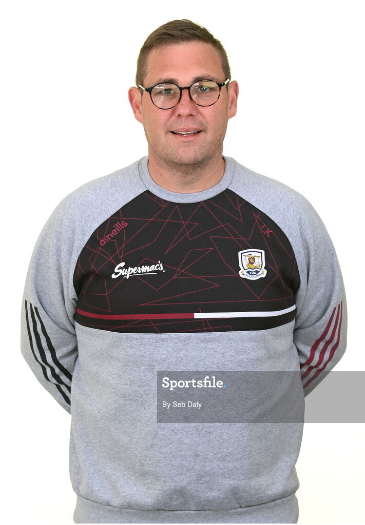 13 April 2023; Goalkeeping coach Lloyd Kelly during a Galway football squad portrait session at Milltown GAA in Galway. Photo by Seb Daly/Sportsfile