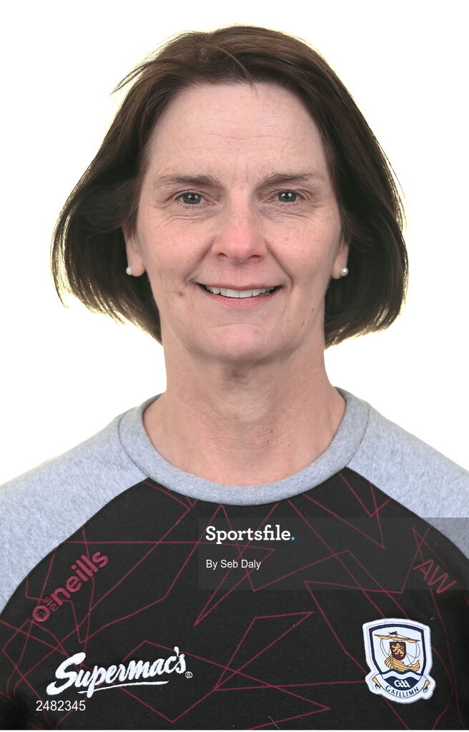 13 April 2023; Physiotherapist Aofaine Walshe during a Galway football squad portrait session at Milltown GAA in Galway. Photo by Seb Daly/Sportsfile