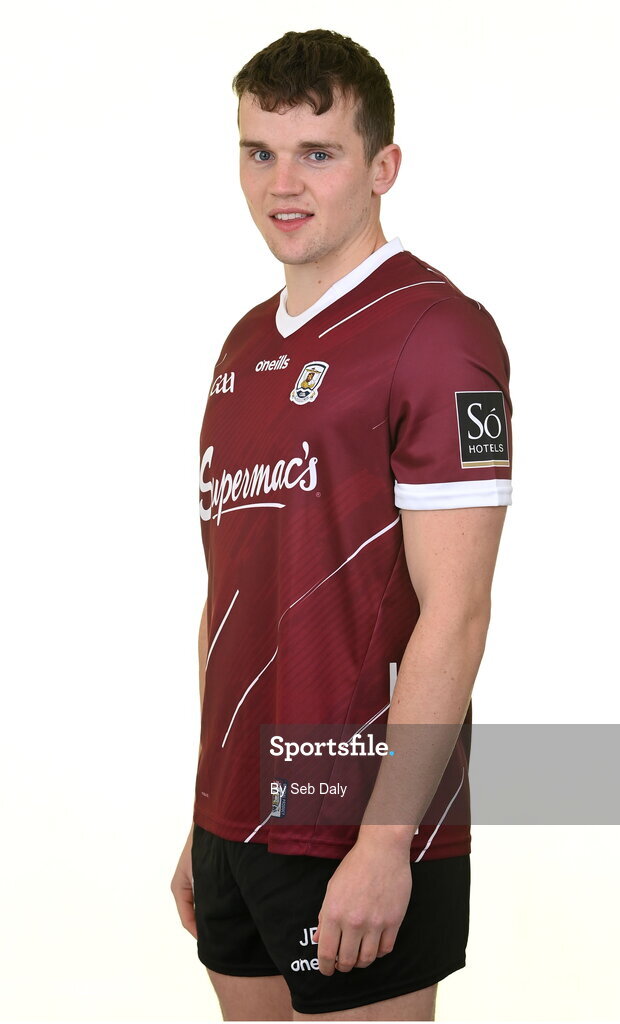 13 April 2023; John Daly during a Galway football squad portrait session at Milltown GAA in Galway. Photo by Seb Daly/Sportsfile