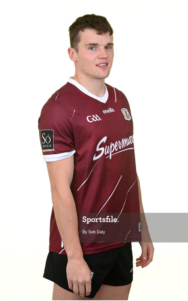 13 April 2023; John Daly during a Galway football squad portrait session at Milltown GAA in Galway. Photo by Seb Daly/Sportsfile