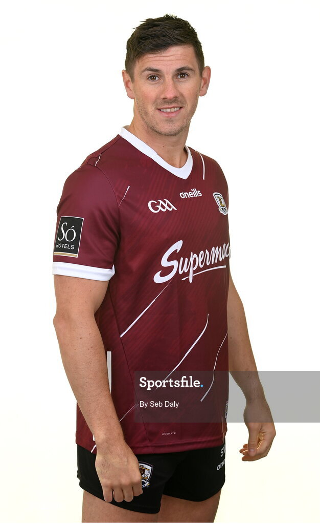 13 April 2023; Shane Walsh during a Galway football squad portrait session at Milltown GAA in Galway. Photo by Seb Daly/Sportsfile