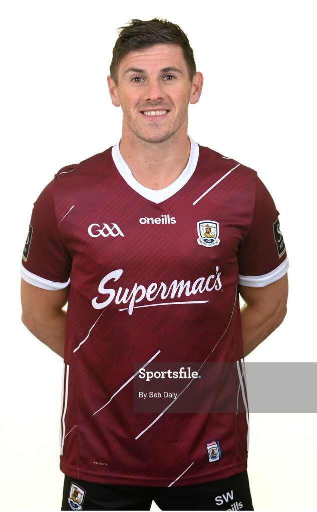 13 April 2023; Shane Walsh during a Galway football squad portrait session at Milltown GAA in Galway. Photo by Seb Daly/Sportsfile