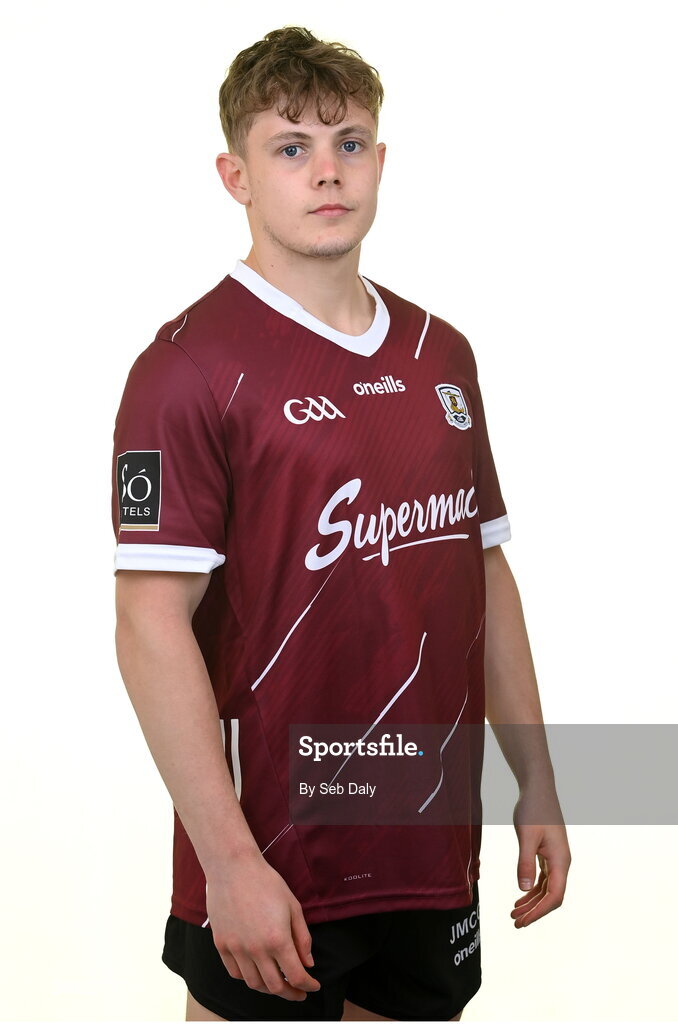 13 April 2023; Johnny McGrath during a Galway football squad portrait session at Milltown GAA in Galway. Photo by Seb Daly/Sportsfile