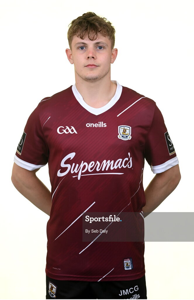13 April 2023; Johnny McGrath during a Galway football squad portrait session at Milltown GAA in Galway. Photo by Seb Daly/Sportsfile