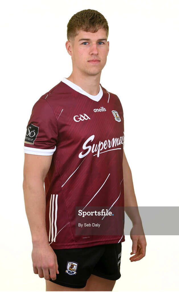 13 April 2023; Billy Mannion during a Galway football squad portrait session at Milltown GAA in Galway. Photo by Seb Daly/Sportsfile