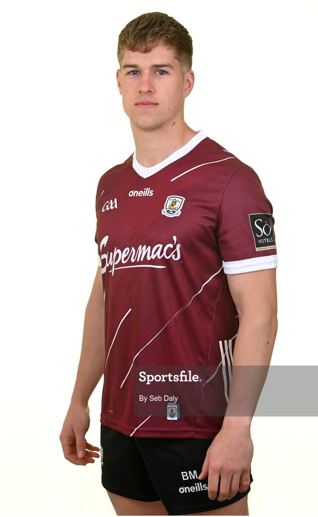 13 April 2023; Billy Mannion during a Galway football squad portrait session at Milltown GAA in Galway. Photo by Seb Daly/Sportsfile
