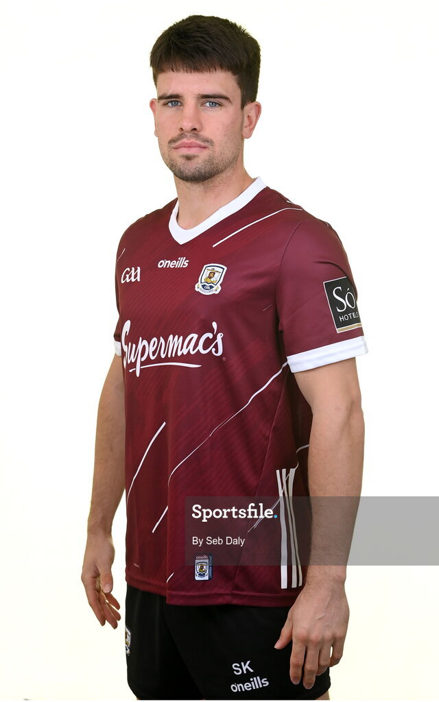 13 April 2023; Sean Kelly during a Galway football squad portrait session at Milltown GAA in Galway. Photo by Seb Daly/Sportsfile