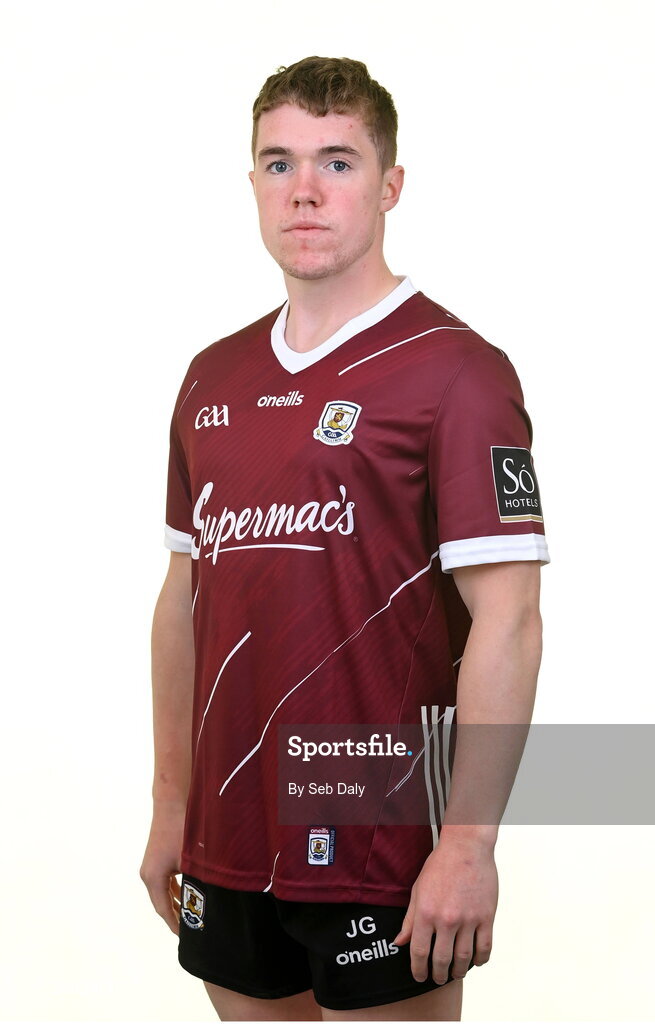13 April 2023; Jack Glynn during a Galway football squad portrait session at Milltown GAA in Galway. Photo by Seb Daly/Sportsfile