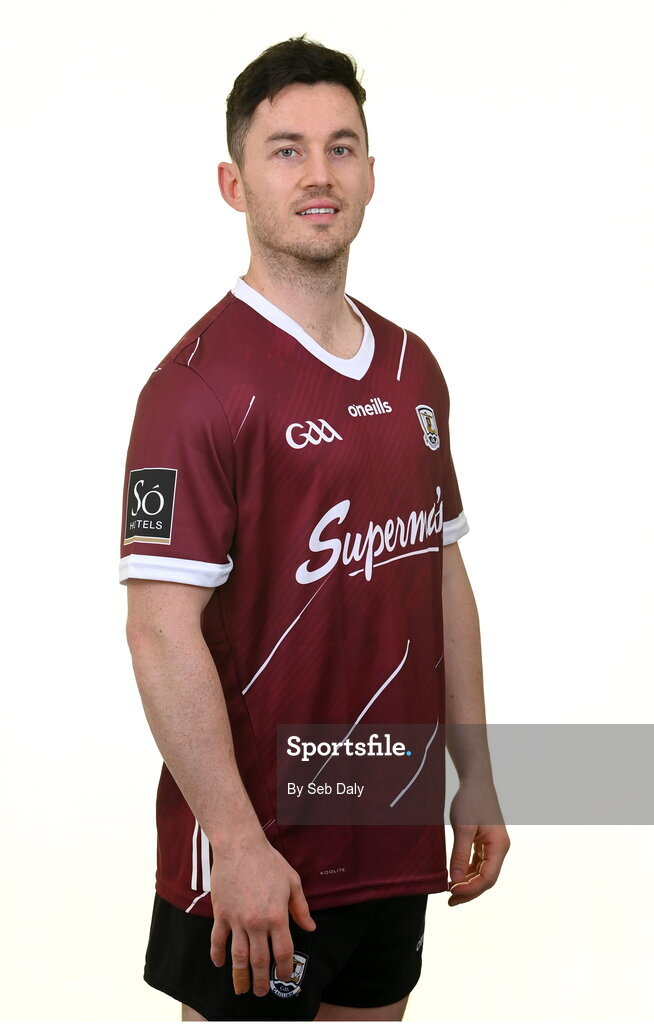 13 April 2023; Ian Burke during a Galway football squad portrait session at Milltown GAA in Galway. Photo by Seb Daly/Sportsfile