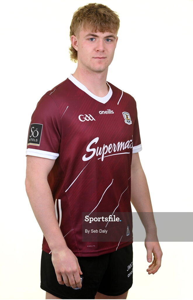 13 April 2023; James McLoughlin during a Galway football squad portrait session at Milltown GAA in Galway. Photo by Seb Daly/Sportsfile