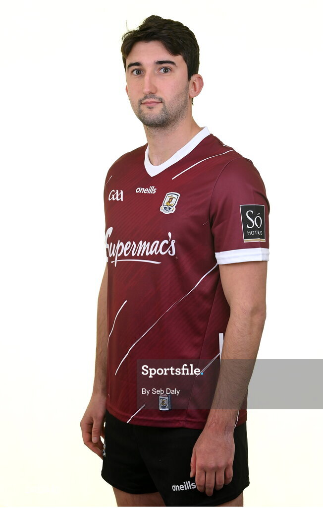 13 April 2023; Neil Mulcahy during a Galway football squad portrait session at Milltown GAA in Galway. Photo by Seb Daly/Sportsfile
