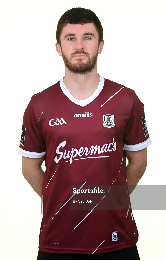 13 April 2023; Eoghan Kelly during a Galway football squad portrait session at Milltown GAA in Galway. Photo by Seb Daly/Sportsfile