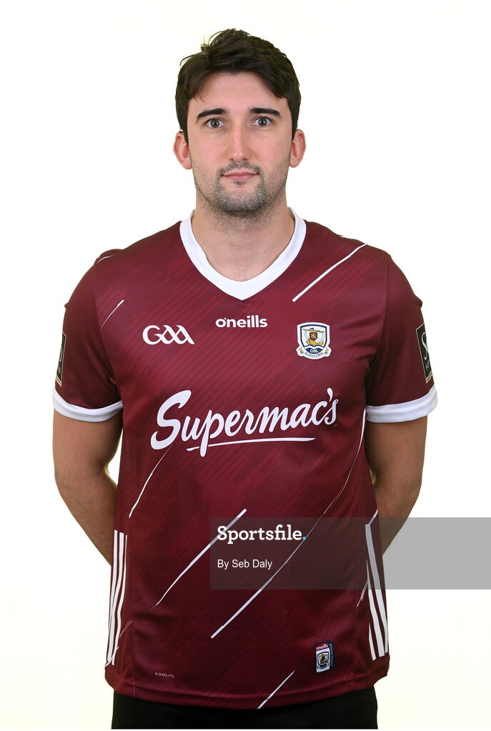 13 April 2023; Neil Mulcahy during a Galway football squad portrait session at Milltown GAA in Galway. Photo by Seb Daly/Sportsfile