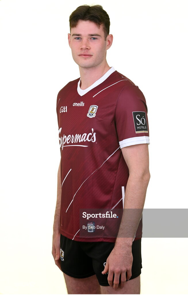 13 April 2023; Gerard Davoren during a Galway football squad portrait session at Milltown GAA in Galway. Photo by Seb Daly/Sportsfile