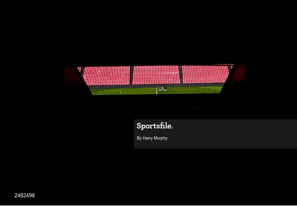 14 April 2023; Charlie Tector during the Leinster Rugby captain's run at Emirates Airlines Park in Johannesburg, South Africa. Photo by Harry Murphy/Sportsfile