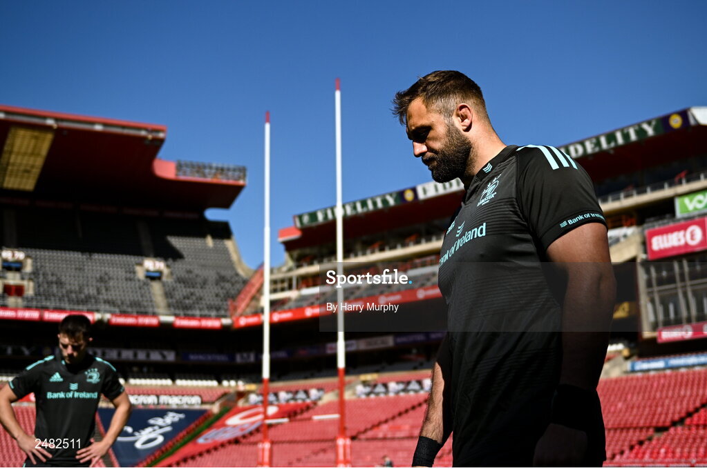 14 April 2023; Jason Jenkins during the Leinster Rugby captain's run at Emirates Airlines Park in Johannesburg, South Africa. Photo by Harry Murphy/Sportsfile