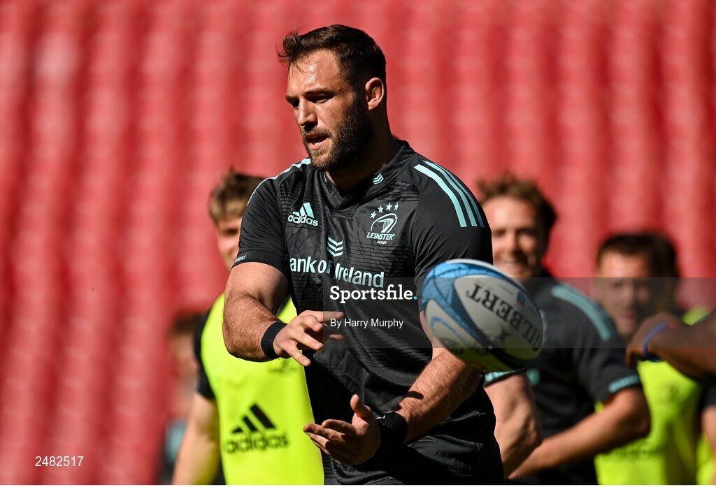 14 April 2023; Jason Jenkins during the Leinster Rugby captain's run at Emirates Airlines Park in Johannesburg, South Africa. Photo by Harry Murphy/Sportsfile