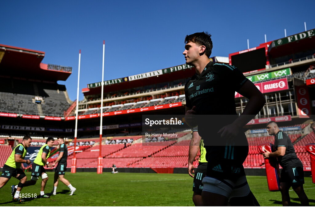 14 April 2023; Brian Deeny during the Leinster Rugby captain's run at Emirates Airlines Park in Johannesburg, South Africa. Photo by Harry Murphy/Sportsfile