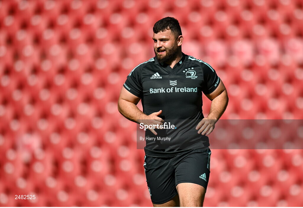 14 April 2023; Michael Milne during the Leinster Rugby captain's run at Emirates Airlines Park in Johannesburg, South Africa. Photo by Harry Murphy/Sportsfile