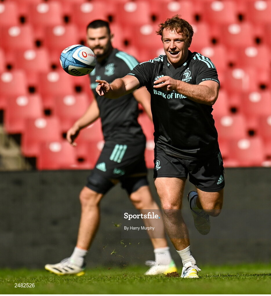 14 April 2023; Liam Turner during the Leinster Rugby captain's run at Emirates Airlines Park in Johannesburg, South Africa. Photo by Harry Murphy/Sportsfile