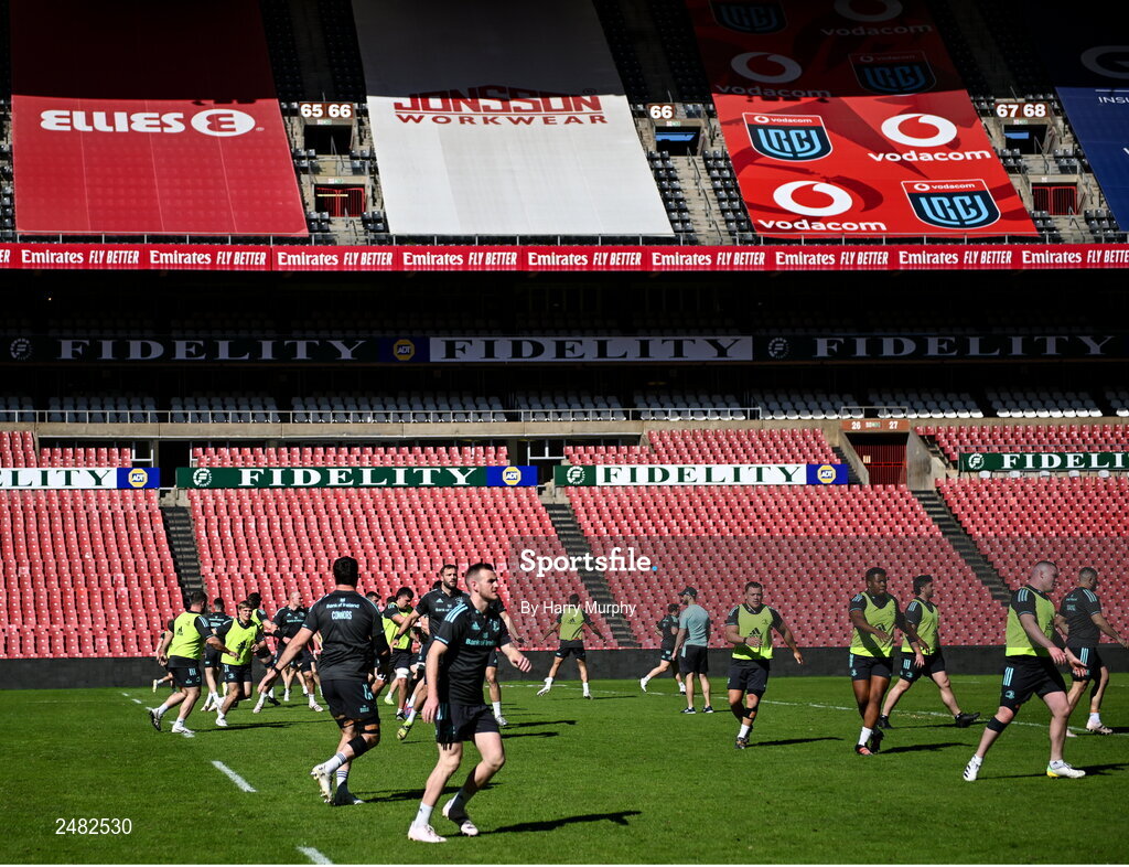 14 April 2023; A general view during the Leinster Rugby captain's run at Emirates Airlines Park in Johannesburg, South Africa. Photo by Harry Murphy/Sportsfile