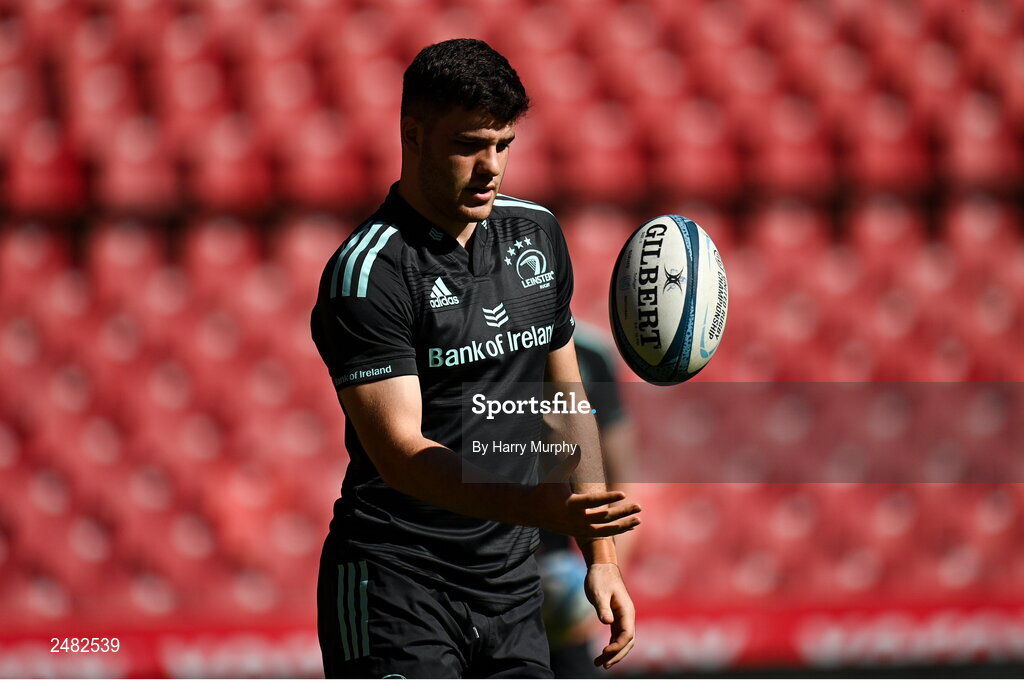 14 April 2023; Ben Brownlee during the Leinster Rugby captain's run at Emirates Airlines Park in Johannesburg, South Africa. Photo by Harry Murphy/Sportsfile