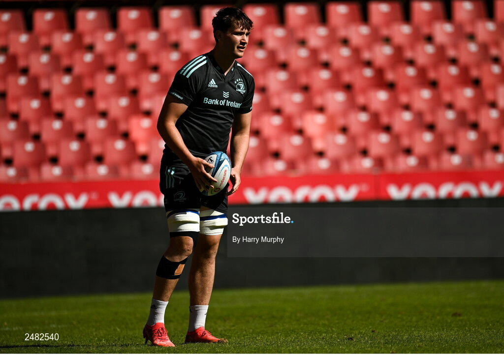 14 April 2023; Brian Deeny during the Leinster Rugby captain's run at Emirates Airlines Park in Johannesburg, South Africa. Photo by Harry Murphy/Sportsfile