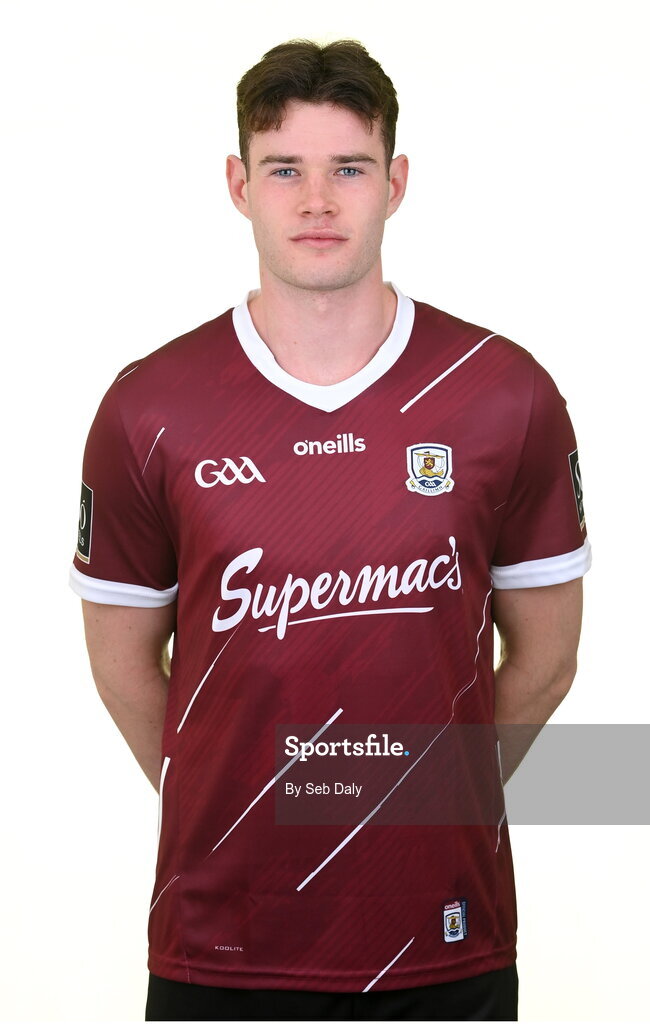 13 April 2023; Gerard Davoren during a Galway football squad portrait session at Milltown GAA in Galway. Photo by Seb Daly/Sportsfile