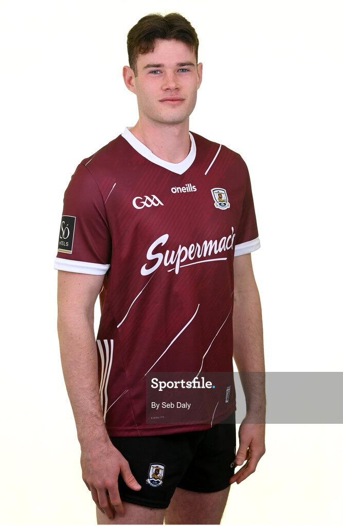 13 April 2023; Gerard Davoren during a Galway football squad portrait session at Milltown GAA in Galway. Photo by Seb Daly/Sportsfile