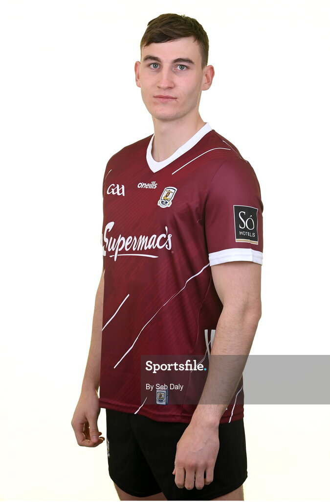 13 April 2023; Matthew Tierney during a Galway football squad portrait session at Milltown GAA in Galway. Photo by Seb Daly/Sportsfile