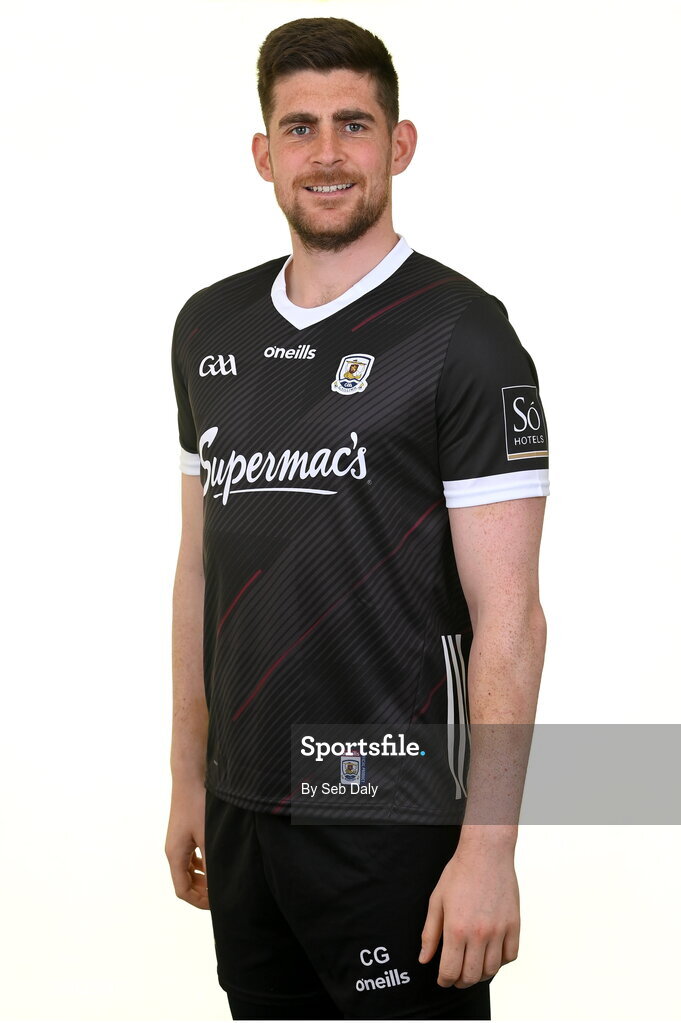 13 April 2023; Goalkeeper Connor Gleeson during a Galway football squad portrait session at Milltown GAA in Galway. Photo by Seb Daly/Sportsfile