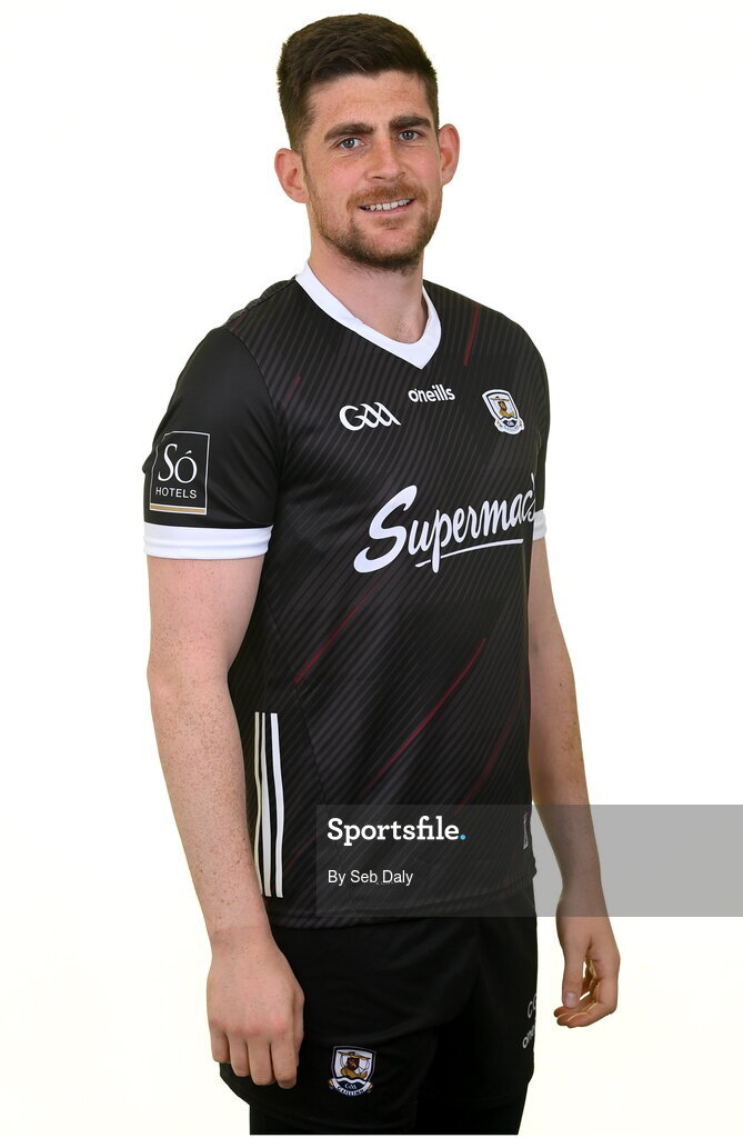 13 April 2023; Goalkeeper Connor Gleeson during a Galway football squad portrait session at Milltown GAA in Galway. Photo by Seb Daly/Sportsfile
