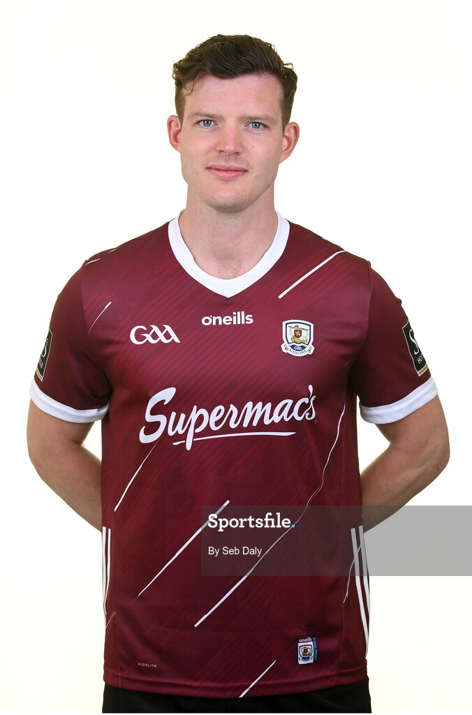 13 April 2023; Owen Gallagher during a Galway football squad portrait session at Milltown GAA in Galway. Photo by Seb Daly/Sportsfile